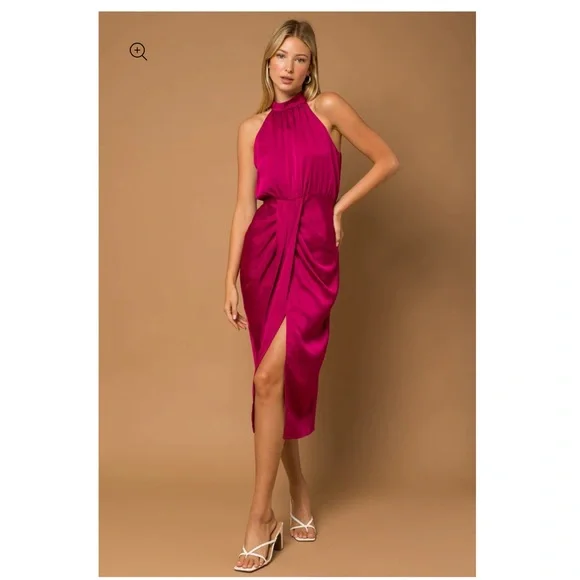 Sleeveless halter top dress - Picture 2 of 4